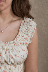 Seaview Dress - Cream Floral