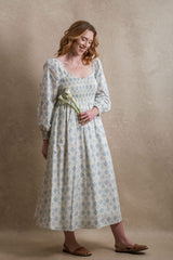 Milan Dress - Blue Floral