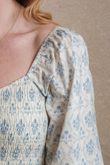 Milan Dress - Blue Floral