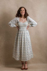 Milan Dress - Blue Floral