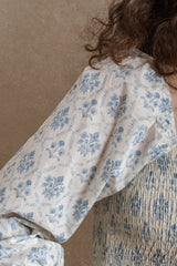 Milan Dress - Blue Floral