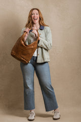 Bordeaux Leather Shoulder Bag