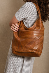 Bordeaux Leather Shoulder Bag