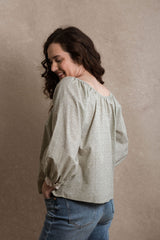 Danbury Blouse - Sage Floral