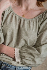 Danbury Blouse - Sage Floral