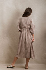 Port Augusta Dress - Brown Floral