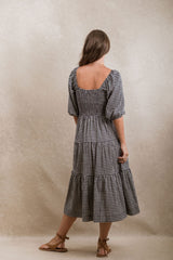 Vermont Dress - Navy Gingham