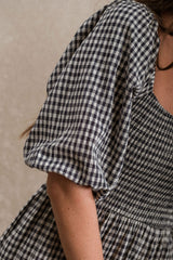 Vermont Dress - Navy Gingham