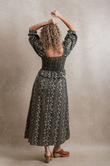 Etta Dress - Green Floral