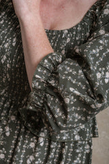 Etta Dress - Green Floral