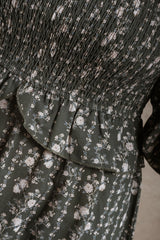 Etta Dress - Green Floral