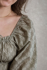 Bellevue Dress - Sage Floral