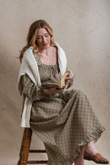 Bellevue Dress - Sage Floral