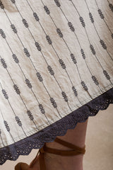 Tuscany Dress - Cream Navy