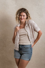 Louisa Top - Taupe