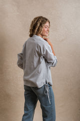 Bryson Button Down - Striped Blue