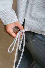 Bryson Button Down - Striped Blue