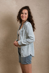 Eugene Button Down - Striped Blue