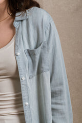 Eugene Button Down - Striped Blue