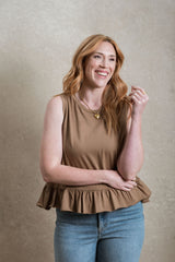 Birmingham Top - Light Brown