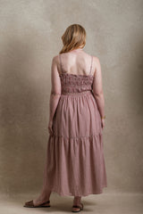 Everly Dress - Cranberry Gingham