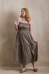 Everly Dress - Chesnut Gingham
