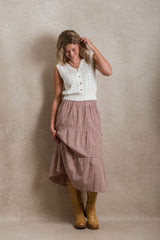 Olinda Skirt - Vintage Gingham