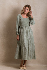 Gentry Dress - Sage Floral