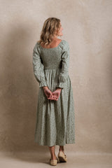 Gentry Dress - Sage Floral