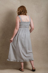 Windsor Dress - Blue Grey Plaid