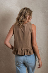 Birmingham Top - Light Brown