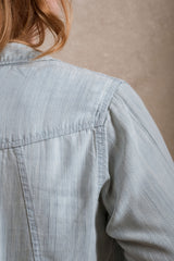 Eugene Button Down - Striped Blue