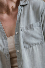 Eugene Button Down - Striped Blue