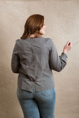 Evanston Blouse - Grey Blue