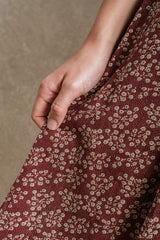 Windsor Dress - Burgundy Floral