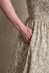 Destin Dress - Tan Floral
