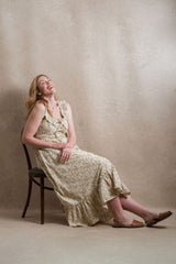 Destin Dress - Tan Floral