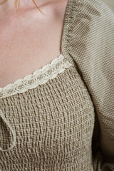 Dublin Dress - Green Gingham