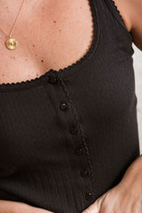Henley Tank - Black