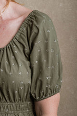 Spring Hill Dress - Sage Floral