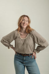 Pendleton Blouse - Floral Gingham