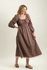 Tuscany Long Sleeve - Burgundy Plaid