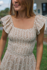 Corrine Dress - Cream Floral