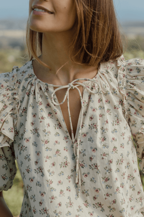 Sierra Blouse - Blush Floral