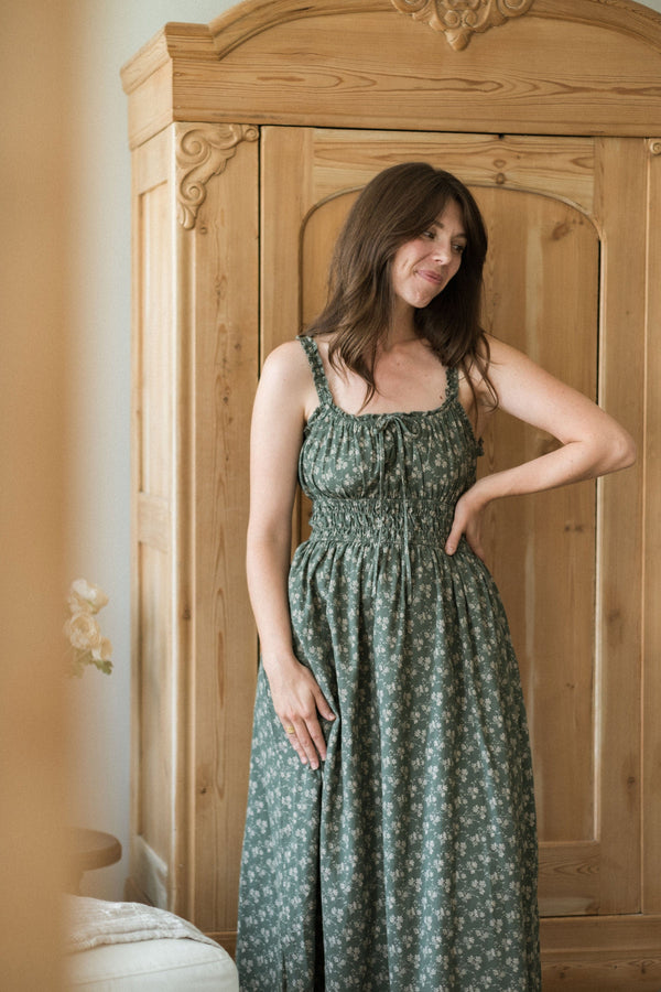 Tuscany Dress - Dusty Teal