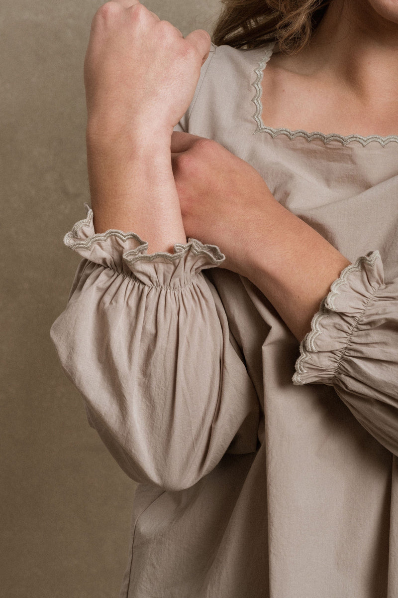 Evanston Blouse - Greige