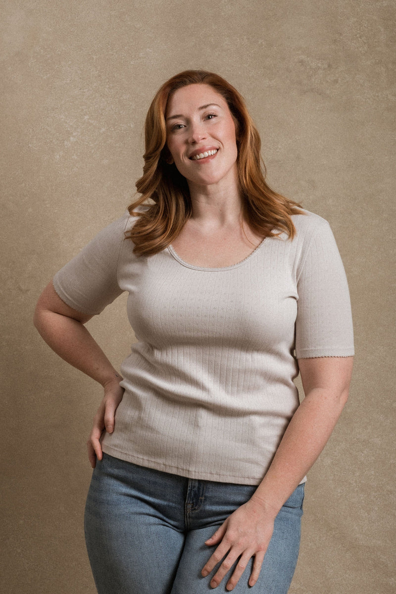 Mallory Top - Light Grey