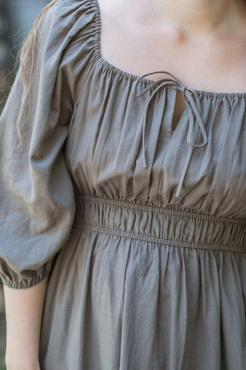 Fulton Dress - Dusty Sage