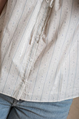 Shelby Blouse - Striped Blue