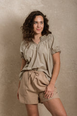 Francesca Blouse - Taupe